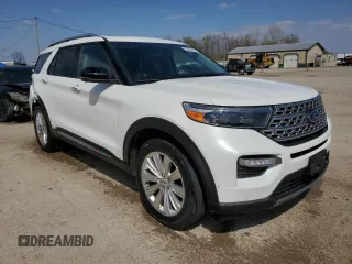 2020 Ford Explorer Limited with VIN 1FMSK8FH5LGC58505, listed as a Copart auction lot 52645825 with 51,222 mi miles and Salvage Title. Bid and sale history available at carsss.com. Image 4.