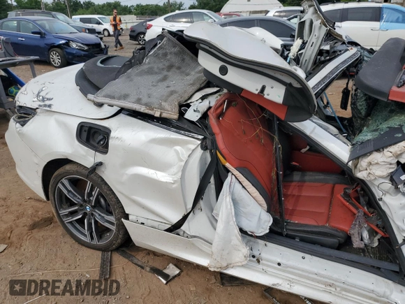 2021 BMW 8 Series with VIN WBAFY4C05MCG12088, listed as a Copart auction lot 61448624 with Not provided miles and Salvage title. Bid and sale history available at DreamBid. Image 10.