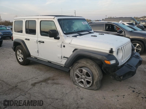 2023 Jeep Wrangler Sport with VIN 1C4HJXDG4PW520953, listed as a Copart auction lot 78022224 with 34,588 mi miles and Salvage Title. Bid and sale history available at DreamBid. Image 4.