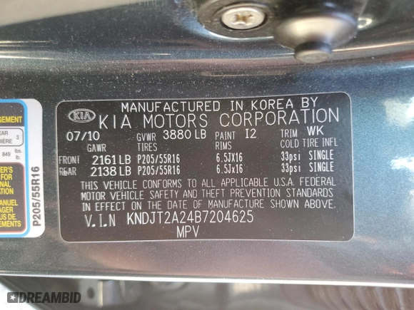 2011 Kia Soul + with VIN KNDJT2A24B7204625, listed as a Copart auction lot 50310015 with 143,036 mi miles and Salvage Title. Bid and sale history available at carsss.com. Image 12.
