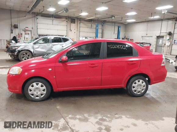 2008 Chevrolet Aveo LS with VIN KL1TD56618B041867, listed as a IAAI auction lot 42208722 with 133,667 mi miles and . Bid and sale history available at DreamBid. Image 12.