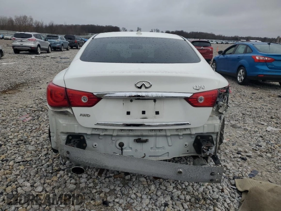 2015 Infiniti Q50 Premium with VIN JN1BV7AR7FM397615, listed as a Copart auction lot 53302205 with 73,738 mi miles and Clean Title. Bid and sale history available at carsss.com. Image 6.