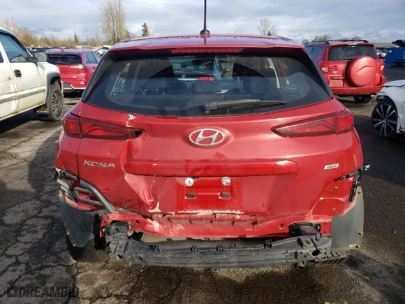 2021 Hyundai Kona SE with VIN KM8K1CAA5MU660043, listed as a Copart auction lot 86855424 with 68,826 mi miles and Salvage Title. Bid and sale history available at carsss.com. Image 6.