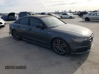 2017 Audi A6 Competition Prestige with VIN WAUF3AFC5HN052910, listed as a Copart auction lot 61927874 with 104,655 mi miles and Salvage Title. Bid and sale history available at carsss.com. Image 4.