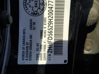 2009 Acura CSX z VIN 2HHFD56529H200477, wystawiony jako Copart lot #49052815 z przebiegiem 208 512 mil mil oraz Tytuł czysty. Historia ofert i sprzedaży dostępna na DreamBid. Obrazek 13.