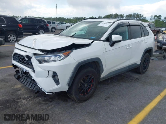 2019 Toyota RAV4 XLE with VIN 2T3W1RFV5KC028164, listed as a IAAI auction lot 42002503 with 79,346 mi miles. Bid and sale history available at carsss.com. Image 19.