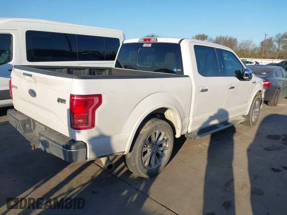 2017 Ford F-150 XL with VIN 1FTEW1CG2HKD52905, listed as a IAAI auction lot 41117697 with 163,373 mi miles. Bid and sale history available at carsss.com. Image 4.
