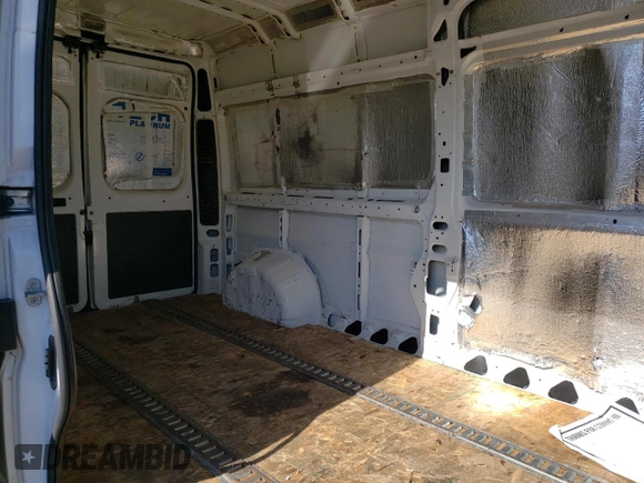 2017 Ram ProMaster Cargo with VIN 3C6TRVDGXHE544426, listed as a Copart auction lot 46569555 with 56,571 mi miles and Clean Title. Bid and sale history available at carsss.com. Image 10.