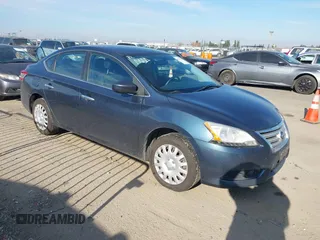 2014 Nissan Sentra S with VIN 1N4AB7AP1EN851159, listed as a IAAI auction lot 41042294 with 274,346 mi miles. Bid and sale history available at carsss.com. Image 1.