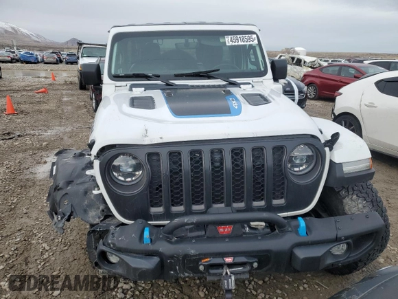 2022 Jeep Wrangler Unlimited Rubicon with VIN 1C4JJXR62NW171080, listed as a Copart auction lot 45918595 with Not provided miles and Salvage title. Bid and sale history available at DreamBid. Image 5.