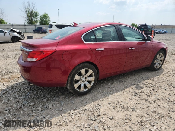 2012 Buick Regal Turbo Premium 1 with VIN 2G4GS5EV7C9214533, listed as a Copart auction lot 59638735 with 177,136 mi miles and Non repairable. Bid and sale history available at DreamBid. Image 3.