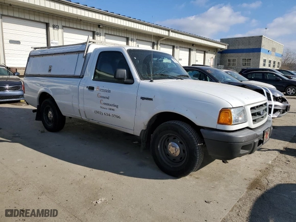 2002 Ford Ranger XL with VIN 1FTYR10D82PA96777, listed as a Copart auction lot 48291035 with 110,514 mi miles and Salvage Title. Bid and sale history available at carsss.com. Image 4.