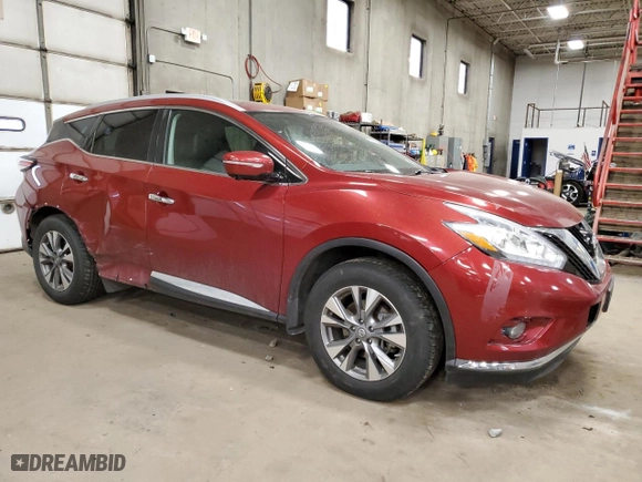 2015 Nissan Murano SV with VIN 5N1AZ2MH6FN242904, listed as a Copart auction lot 49175255 with 117,720 mi miles and Salvage Title. Bid and sale history available at carsss.com. Image 4.