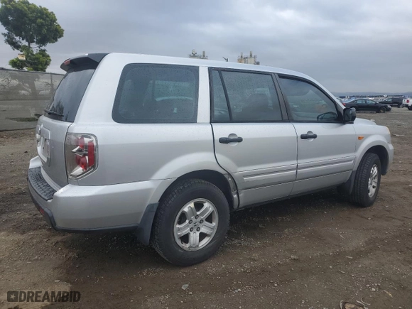 2007 Honda Pilot LX with VIN 5FNYF28107B011151, listed as a Copart auction lot 48773735 with 151,170 mi miles and Salvage Title. Bid and sale history available at carsss.com. Image 3.