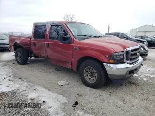 2002 Ford F-250 XL with VIN 1FTNW20S92EC71985, listed as a Copart auction lot 89347385 with 191,326 mi miles and Salvage Title. Bid and sale history available at DreamBid. Image 4.