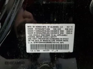 2016 Acura MDX Technology z VIN 5FRYD4H4XGB008316, wystawiony jako Copart lot #55479935 z przebiegiem 97 471 mil mil oraz Szkoda całkowita • Salvage title. Historia ofert i sprzedaży dostępna na DreamBid. Obrazek 13.