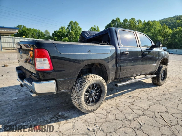 2020 Ram 1500 Big Horn with VIN 1C6SRFFT3LN329731, listed as a Copart auction lot 62726445 with 28,834 mi miles and Salvage title. Bid and sale history available at DreamBid. Image 3.