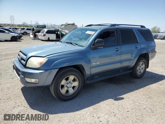 2004 Toyota 4Runner SR5 with VIN JTEBU14RX48013403, listed as a Copart auction lot 57431935 with 284,507 mi miles and Salvage title. Bid and sale history available at DreamBid. Image 1.