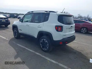 2015 Jeep Renegade Trailhawk with VIN ZACCJBCT6FPB32422, listed as a IAAI auction lot 41618410 with 42,219 mi miles and . Bid and sale history available at DreamBid. Image 3.