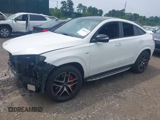2021 Mercedes-Benz GLE 53 AMG with VIN 4JGFD6BB0MA396393, listed as a IAAI auction lot 39988476 with 53,481 mi miles and . Bid and sale history available at DreamBid. Image 17.