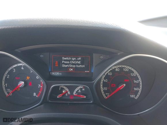 2015 Ford Focus ST with VIN 1FADP3L92FL380352, listed as a IAAI auction lot 41365139 with 136,226 mi miles. Bid and sale history available at carsss.com. Image 7.