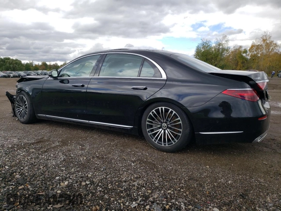 2022 Mercedes-Benz S-Class S 500 with VIN W1K6G6DB0NA088382, listed as a Copart auction lot 76259014 with 19,866 mi miles and Salvage Title. Bid and sale history available at carsss.com. Image 2.