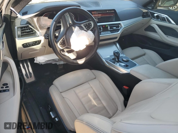 2021 BMW 4 Series 430i xDrive with VIN WBA73AP04MCG51086, listed as a Copart auction lot 48615345 with 36,513 mi miles and Salvage Title. Bid and sale history available at carsss.com. Image 8.