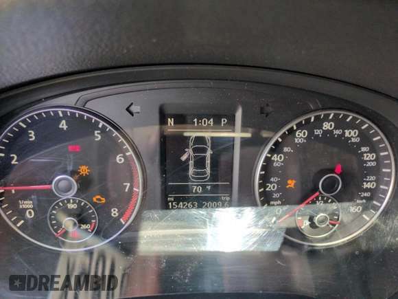 2015 Volkswagen Passat SE with VIN 1VWBS7A35FC014128, listed as a Copart auction lot 51010485 with 154,263 mi miles and Salvage title. Bid and sale history available at DreamBid. Image 9.