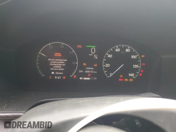 2023 Honda CR-V Sport with VIN 7FARS6H56PE019088, listed as a Copart auction lot 53965205 with 8,153 mi miles and Non Repairable. Bid and sale history available at DreamBid. Image 9.