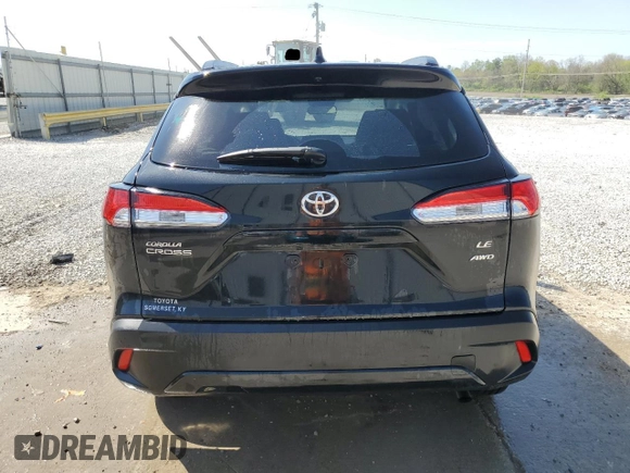 2024 Toyota Corolla Cross LE z VIN 7MUCAABG2RV103351, wystawiony jako Copart lot #53272015 z przebiegiem 24 743 mil mil oraz Szkoda całkowita • Salvage title. Historia ofert i sprzedaży dostępna na DreamBid. Obrazek 6.