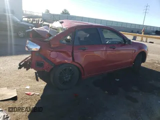2010 Ford Focus SE with VIN 1FAHP3FN5AW280523, listed as a Copart auction lot 50020715 with 0 mi miles and Salvage Title. Bid and sale history available at carsss.com. Image 3.