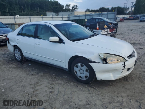 2005 Honda Accord LX with VIN 1HGCM564X5A003936, listed as a Copart auction lot 64819155 with 160,545 mi miles and Clean title. Bid and sale history available at DreamBid. Image 4.