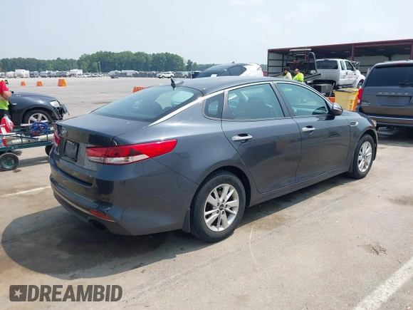 2016 Kia Optima LX with VIN KNAGT4L33G5111199, listed as a IAAI auction lot 42380970 with 97,072 mi miles and . Bid and sale history available at DreamBid. Image 4.