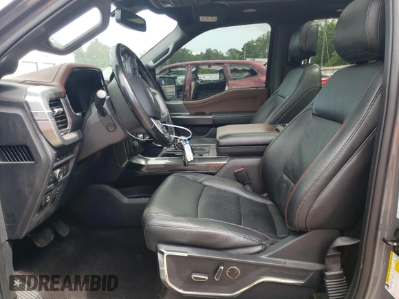 2021 Ford F-150 XL with VIN 1FTFW1ED0MFC98028, listed as a Copart auction lot 56652825 with 100,062 mi miles and Salvage title. Bid and sale history available at DreamBid. Image 7.
