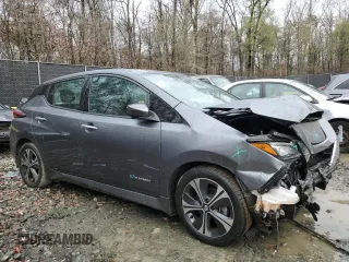 2018 Nissan LEAF SL with VIN 1N4AZ1CP4JC302972, listed as a Copart auction lot 81097124 with 59,813 mi miles and Salvage Title. Bid and sale history available at DreamBid. Image 4.