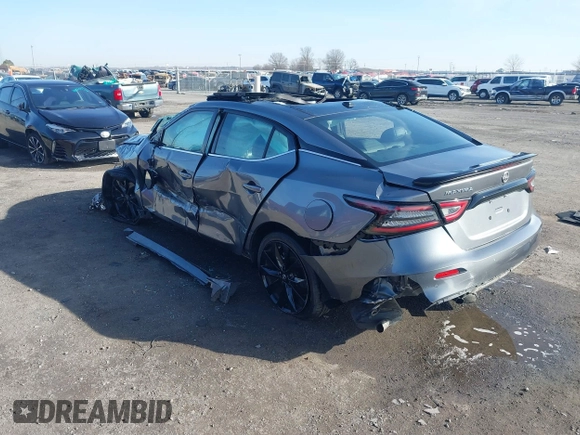 2023 Nissan Maxima SR with VIN 1N4AA6EVXPC501775, listed as a IAAI auction lot 41417081 with 20,875 mi miles and . Bid and sale history available at DreamBid. Image 3.