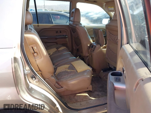 2005 Honda Pilot EX-L with VIN 5FNYF18585B046529, listed as a IAAI auction lot 41721911 with 223,266 mi miles. Bid and sale history available at carsss.com. Image 8.