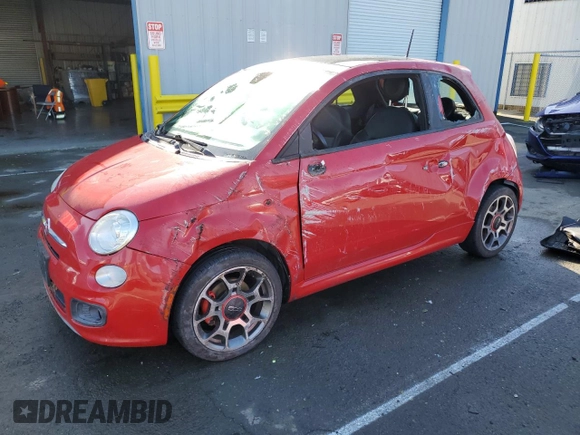 2012 FIAT 500 Sport z VIN 3C3CFFBRXCT265076, wystawiony jako Copart lot #44027935 z przebiegiem 141 478 mil mil oraz Szkody całkowita. Historia ofert i sprzedaży dostępna na DreamBid. Obrazek 1.