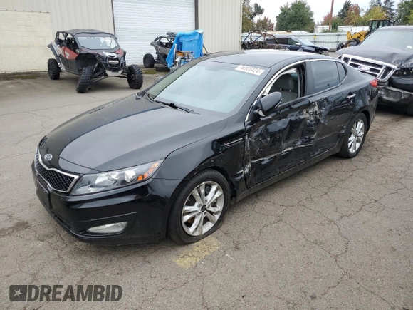 2011 Kia Optima EX with VIN KNAGN4A66B5085486, listed as a Copart auction lot 76928424 with 153,610 mi miles and Salvage Title. Bid and sale history available at carsss.com. Image 1.
