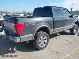 2018 Ford F-150 XL with VIN 1FTEW1EG9JFC27573, listed as a IAAI auction lot 41626805 with 153,814 mi miles. Bid and sale history available at carsss.com. Image 4.
