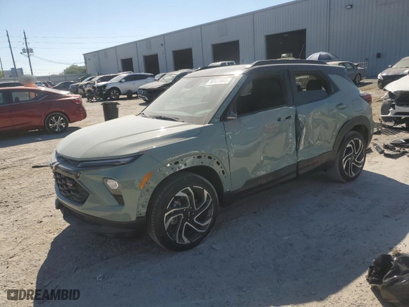 2024 Chevrolet TrailBlazer RS with VIN KL79MTSL1RB106783, listed as a Copart auction lot 50127865 with 17,968 mi miles and Salvage Title. Bid and sale history available at carsss.com. Image 1.
