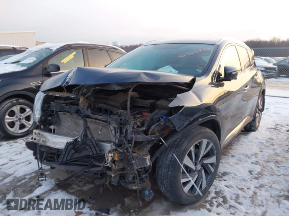 2015 Nissan Murano Platinum with VIN 5N1AZ2MH8FN240782, listed as a IAAI auction lot 41363946 with 90,545 mi miles and . Bid and sale history available at DreamBid. Image 2.