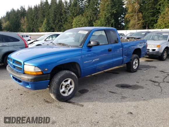 1998 Dodge Dakota SLT with VIN 1B7GG22XXWS598594, listed as a Copart auction lot 75330344 with 167,518 mi miles and Clean Title. Bid and sale history available at carsss.com. Image 1.