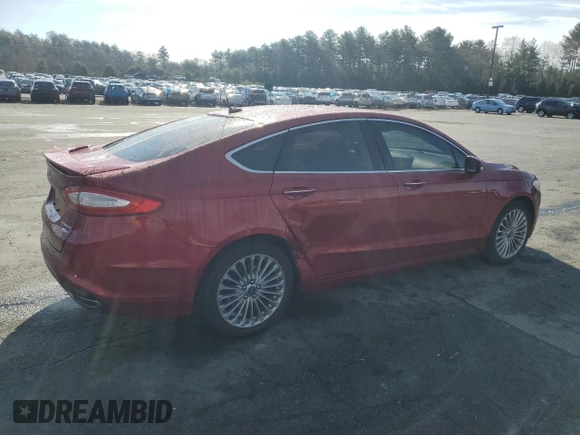 2013 Ford Fusion Titanium with VIN 3FA6P0D95DR130334, listed as a Copart auction lot 50046445 with 91,039 mi miles and Salvage Title. Bid and sale history available at carsss.com. Image 3.