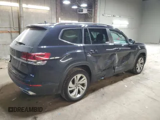 2023 Volkswagen Atlas SE with VIN 1V2KP2CA1PC515603, listed as a Copart auction lot 87450804 with 45,643 mi miles and Salvage title. Bid and sale history available at DreamBid. Image 3.