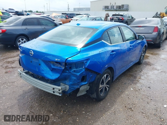 2022 Nissan Sentra SV with VIN 3N1AB8CV8NY256729, listed as a IAAI auction lot 42104783 with 43,792 mi miles. Bid and sale history available at carsss.com. Image 4.