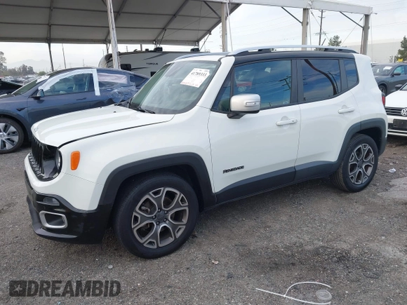 2017 Jeep Renegade Limited with VIN ZACCJADB5HPF68004, listed as a IAAI auction lot 41789333 with 108,425 mi miles and . Bid and sale history available at DreamBid. Image 17.