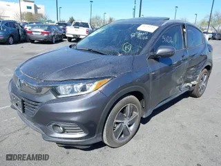 2021 Honda HR-V EX-L with VIN 3CZRU5H75MM704623, listed as a IAAI auction lot 41336212 with 47,916 mi miles. Bid and sale history available at carsss.com. Image 2.