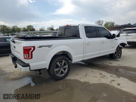 2017 Ford F-150 XL with VIN 1FTFW1EG1HFA28306, listed as a Copart auction lot 52254815 with 0 mi miles and Salvage Title. Bid and sale history available at carsss.com. Image 3.