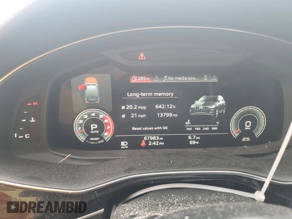 2021 Audi Q7 Premium Plus with VIN WA1LXAF76MD027344, listed as a Copart auction lot 59019365 with 67,983 mi miles and Clean title. Bid and sale history available at DreamBid. Image 9.